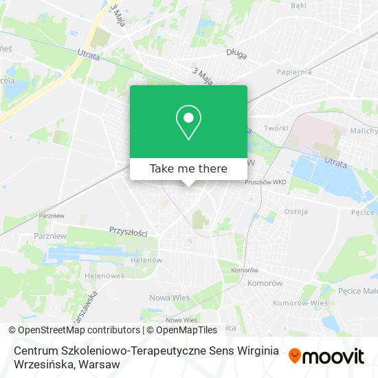 Centrum Szkoleniowo-Terapeutyczne Sens Wirginia Wrzesińska map