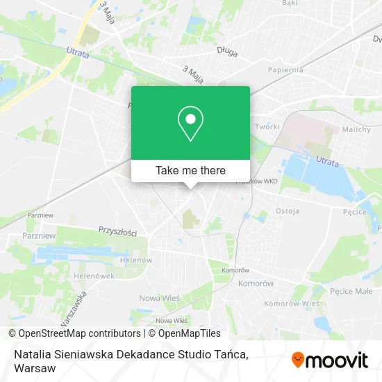 Natalia Sieniawska Dekadance Studio Tańca map