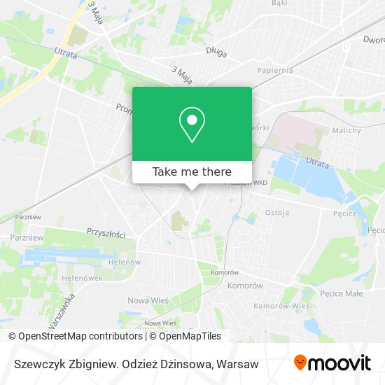 Szewczyk Zbigniew. Odzież Dżinsowa map