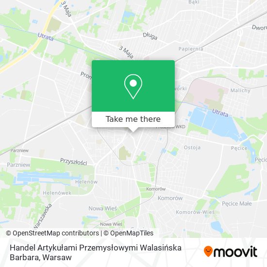 Handel Artykułami Przemysłowymi Walasińska Barbara map