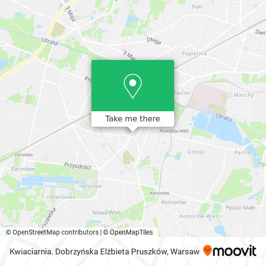 Kwiaciarnia. Dobrzyńska Elżbieta Pruszków map