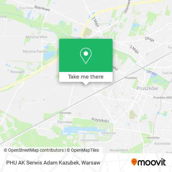 PHU AK Serwis Adam Kazubek map