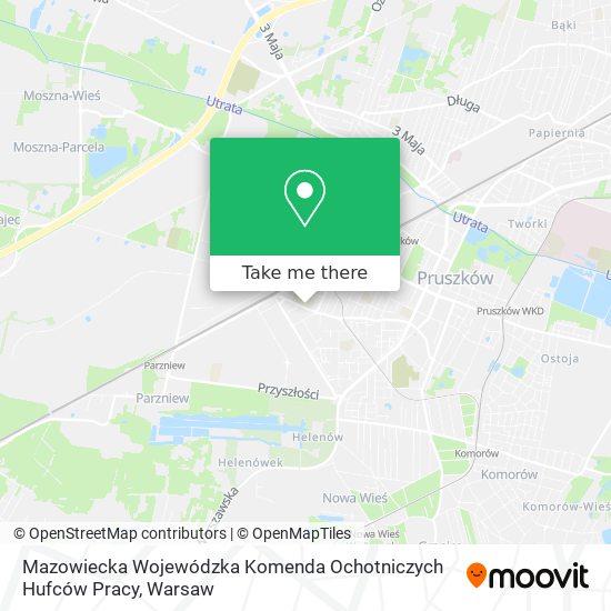 Mazowiecka Wojewódzka Komenda Ochotniczych Hufców Pracy map