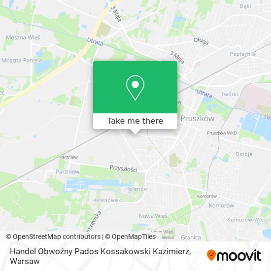 Handel Obwoźny Pados Kossakowski Kazimierz map