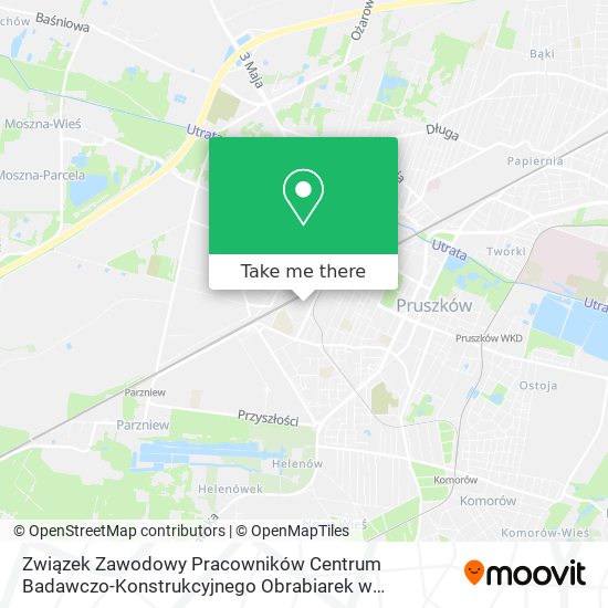 Związek Zawodowy Pracowników Centrum Badawczo-Konstrukcyjnego Obrabiarek w Pruszkowie map