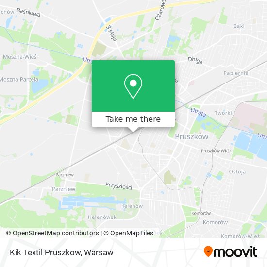 Kik Textil Pruszkow map