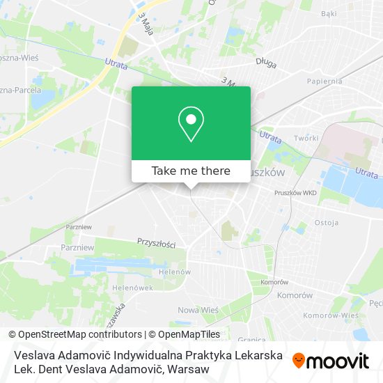 Veslava Adamovič Indywidualna Praktyka Lekarska Lek. Dent Veslava Adamovič map