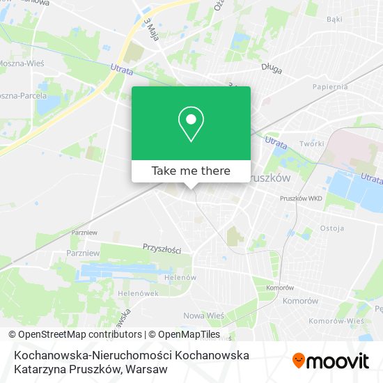 Kochanowska-Nieruchomości Kochanowska Katarzyna Pruszków map