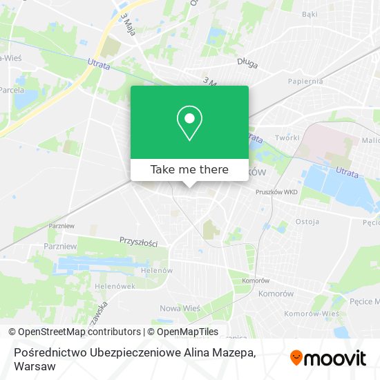 Pośrednictwo Ubezpieczeniowe Alina Mazepa map