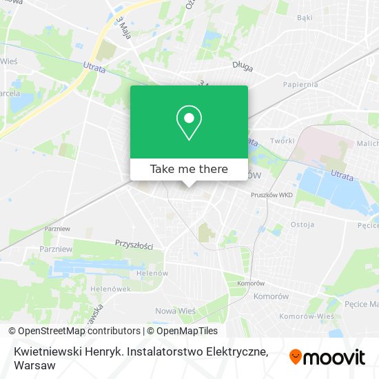 Kwietniewski Henryk. Instalatorstwo Elektryczne map