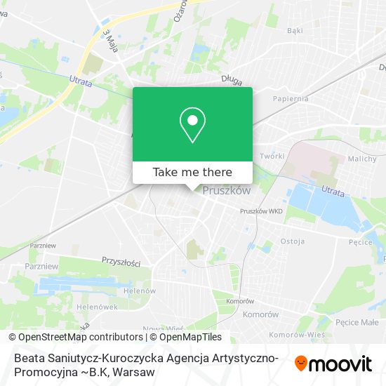 Beata Saniutycz-Kuroczycka Agencja Artystyczno-Promocyjna ~B.K map