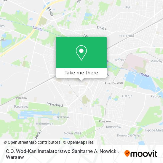 C.O. Wod-Kan Instalatorstwo Sanitarne A. Nowicki map