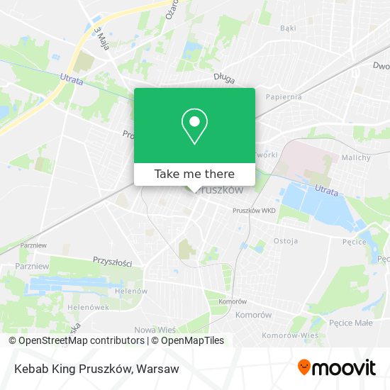 Kebab King Pruszków map