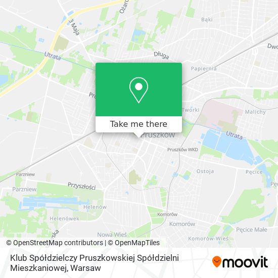 Klub Spółdzielczy Pruszkowskiej Spółdzielni Mieszkaniowej map