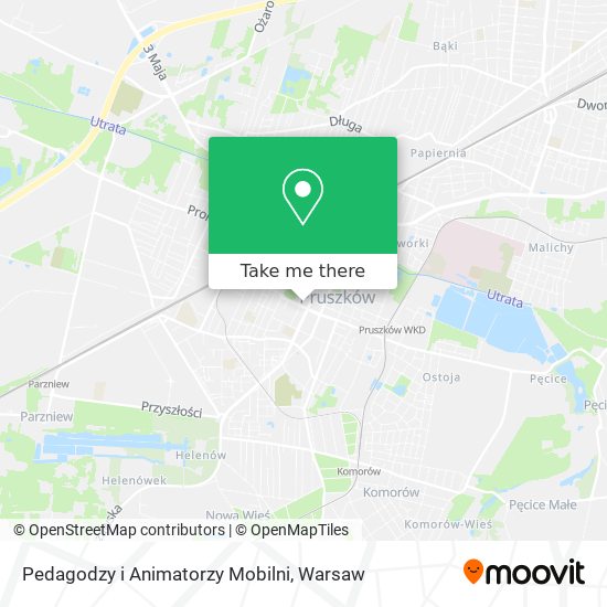 Pedagodzy i Animatorzy Mobilni map