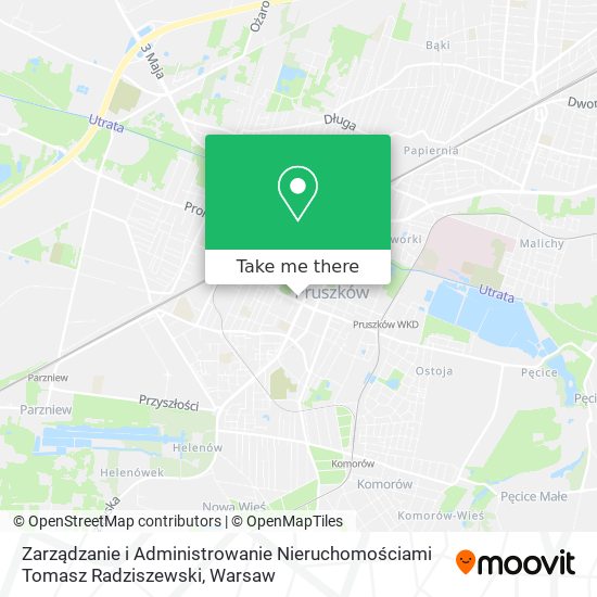 Zarządzanie i Administrowanie Nieruchomościami Tomasz Radziszewski map