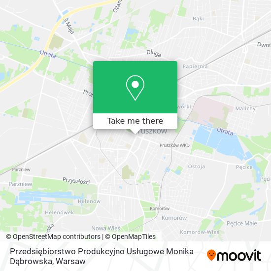 Przedsiębiorstwo Produkcyjno Usługowe Monika Dąbrowska map