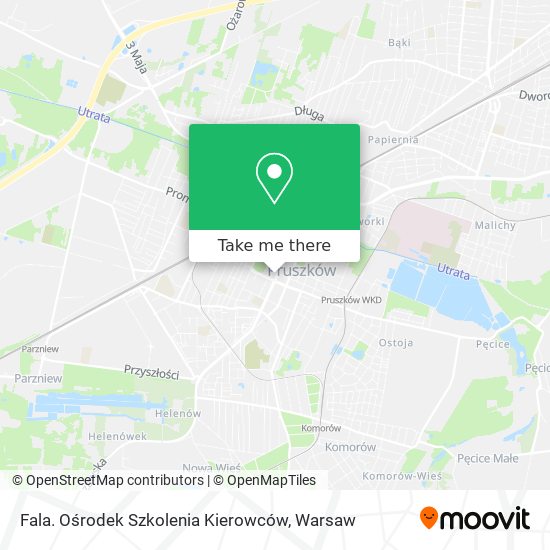 Fala. Ośrodek Szkolenia Kierowców map