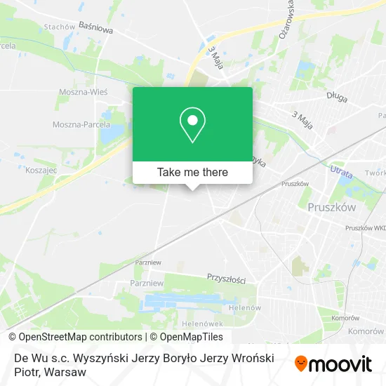 De Wu s.c. Wyszyński Jerzy Boryło Jerzy Wroński Piotr map