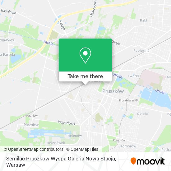 Semilac Pruszków Wyspa Galeria Nowa Stacja map