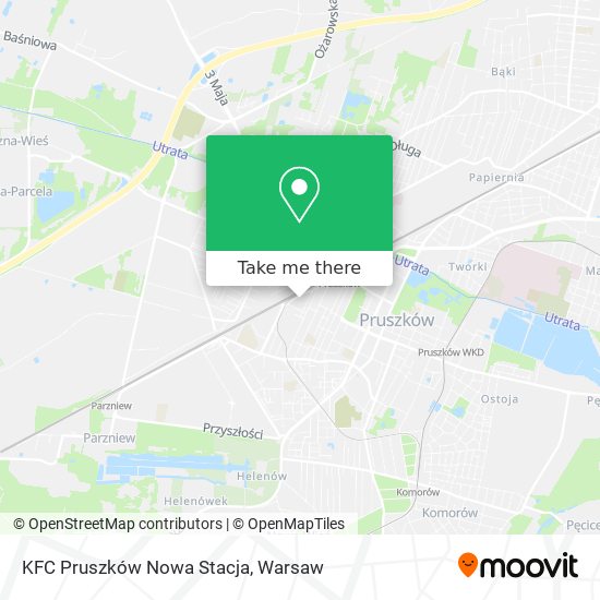 KFC Pruszków Nowa Stacja map