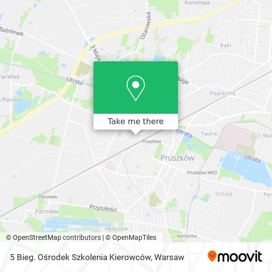 5 Bieg. Ośrodek Szkolenia Kierowców map