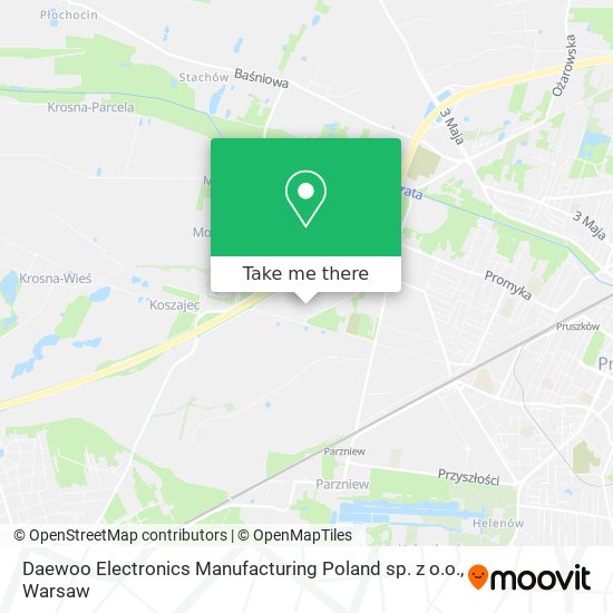 Карта Daewoo Electronics Manufacturing Poland sp. z o.o.