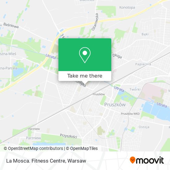 La Mosca. Fitness Centre map