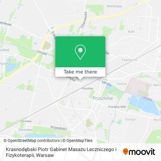 Krasnodębski Piotr Gabinet Masażu Leczniczego i Fizykoterapii map