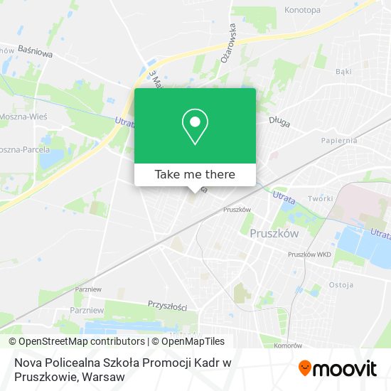 Nova Policealna Szkoła Promocji Kadr w Pruszkowie map