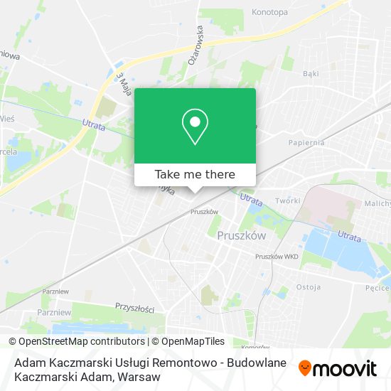 Adam Kaczmarski Usługi Remontowo - Budowlane Kaczmarski Adam map