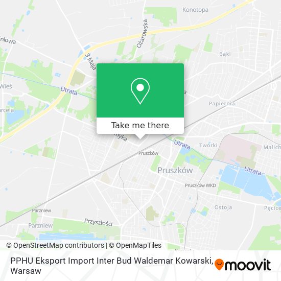 PPHU Eksport Import Inter Bud Waldemar Kowarski map