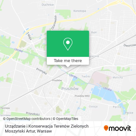 Urządzanie i Konserwacja Terenów Zielonych Moszyński Artur map