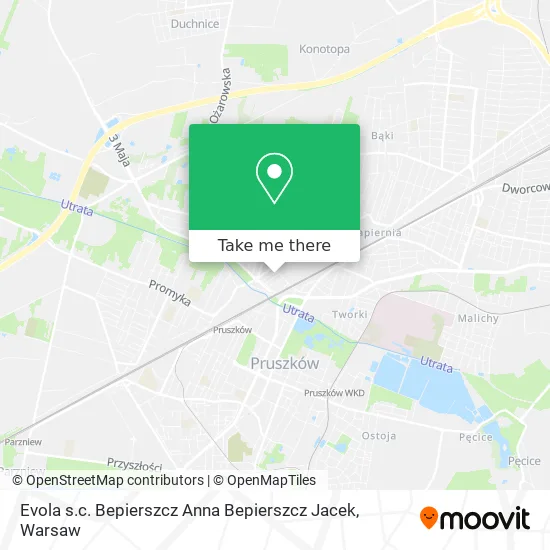 Карта Evola s.c. Bepierszcz Anna Bepierszcz Jacek