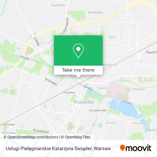 Usługi Pielęgniarskie Katarzyna Świąder map