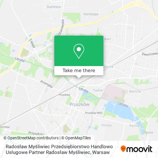 Radosław Myśliwiec Przedsiębiorstwo Handlowo Usługowe Partner Radosław Myśliwiec map