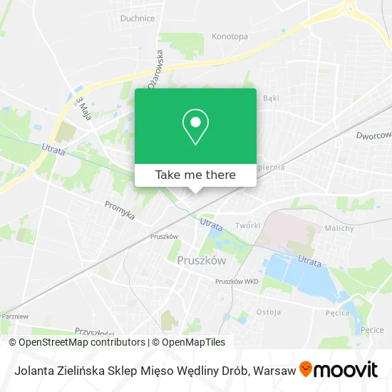 Карта Jolanta Zielińska Sklep Mięso Wędliny Drób