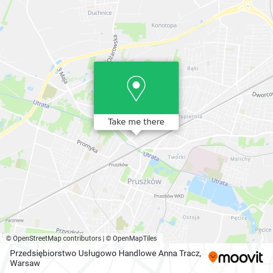 Przedsiębiorstwo Usługowo Handlowe Anna Tracz map