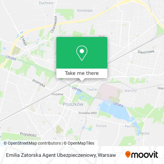 Emilia Zatorska Agent Ubezpieczeniowy map