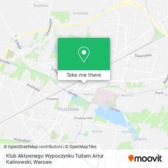 Klub Aktywnego Wypoczynku Tuitam Artur Kalinowski map