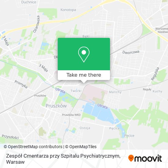 Zespół Cmentarza przy Szpitalu Psychiatrycznym map