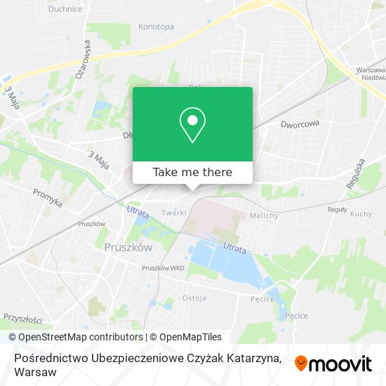 Pośrednictwo Ubezpieczeniowe Czyżak Katarzyna map