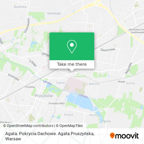 Agata. Pokrycia Dachowe. Agata Pruszyńska map