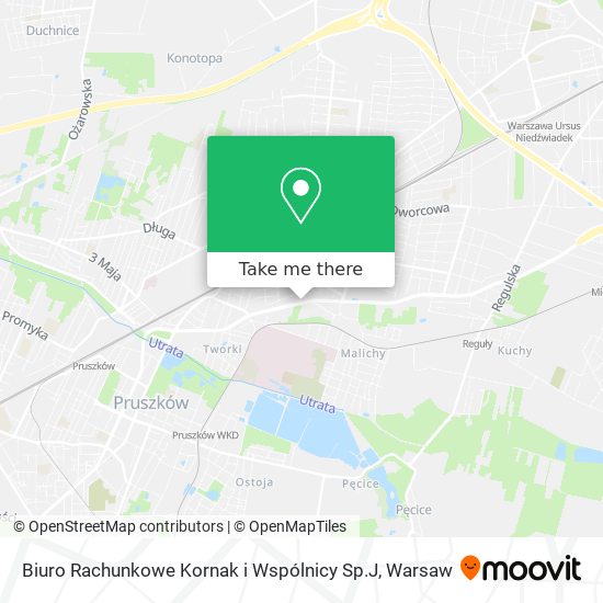 Biuro Rachunkowe Kornak i Wspólnicy Sp.J map