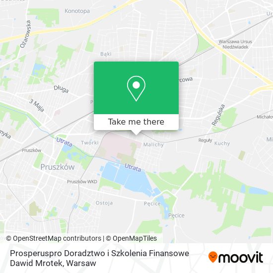 Prosperuspro Doradztwo i Szkolenia Finansowe Dawid Mrotek map