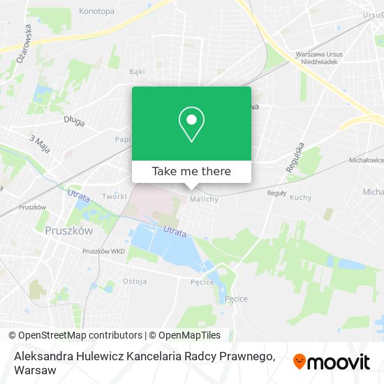 Aleksandra Hulewicz Kancelaria Radcy Prawnego map