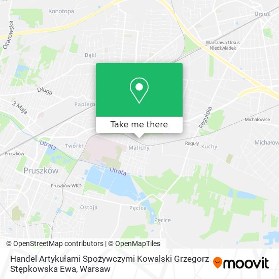 Handel Artykułami Spożywczymi Kowalski Grzegorz Stępkowska Ewa map