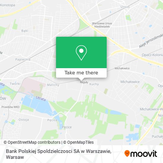 Bank Polskiej Spoldzielczosci SA w Warszawie map