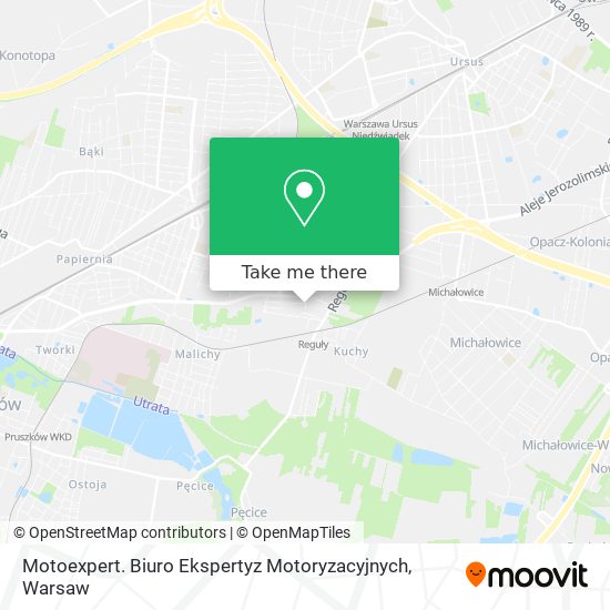 Motoexpert. Biuro Ekspertyz Motoryzacyjnych map