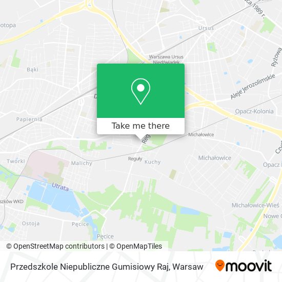 Przedszkole Niepubliczne Gumisiowy Raj map